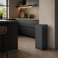 Bayt Prullenbak 60 liter - Sensor Prullenbak Vierkant - Zwart - Baytliving