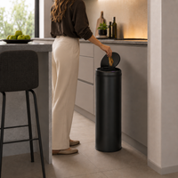 Bayt Prullenbak 50 liter - Sensor Prullenbak - Zwart - Baytliving