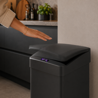 Bayt Prullenbak 60 liter - Sensor Prullenbak Vierkant - Zwart - Baytliving