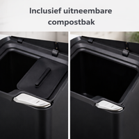 Touch Bin 2 compartimenten - Baytliving