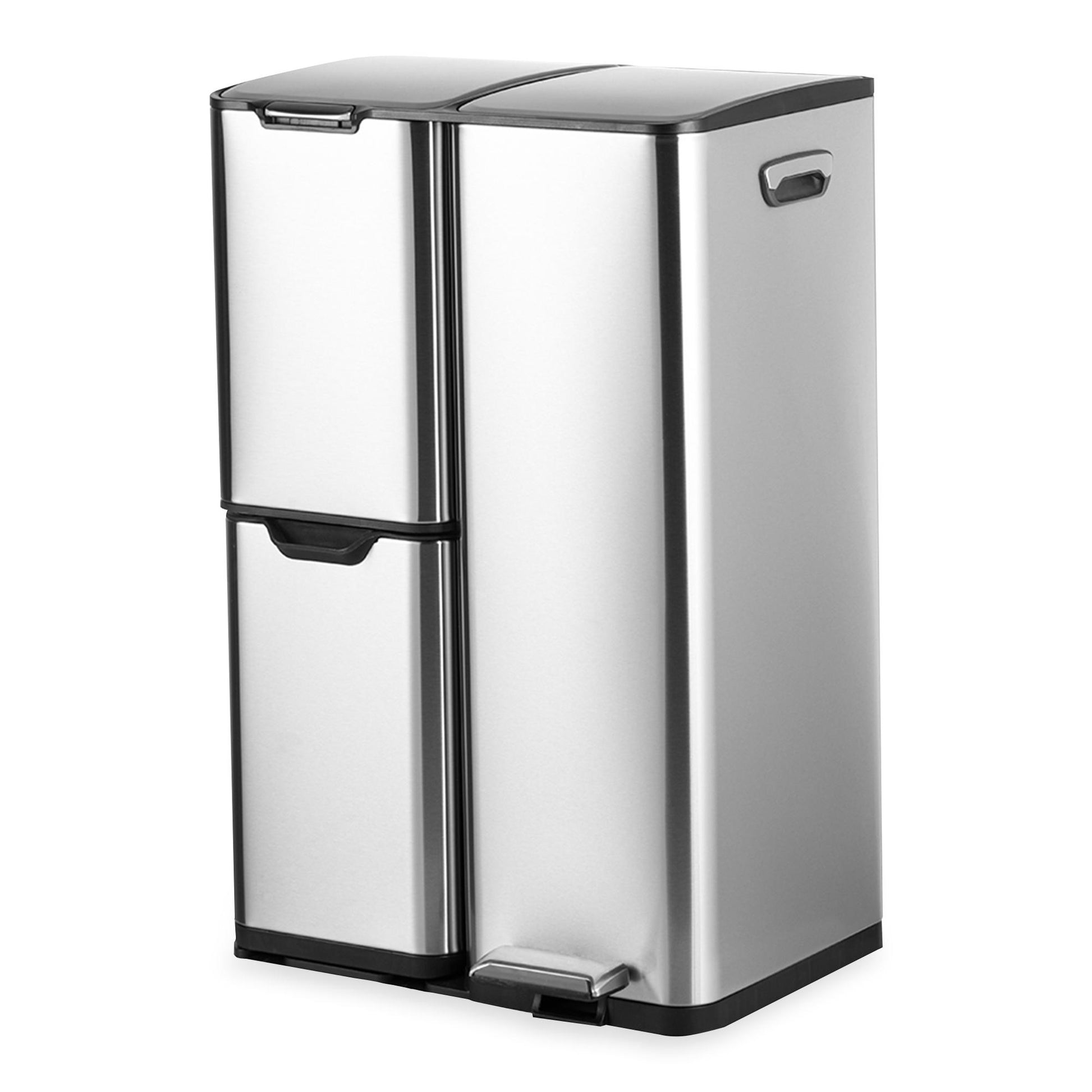 Bayt Prullenbak 60 Liter zilver - Baytliving