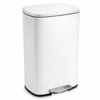 Prullenbak 50 Liter met Pedaalbediening  - Wit